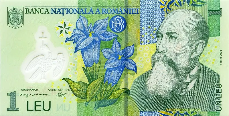Romanian leu banknotes