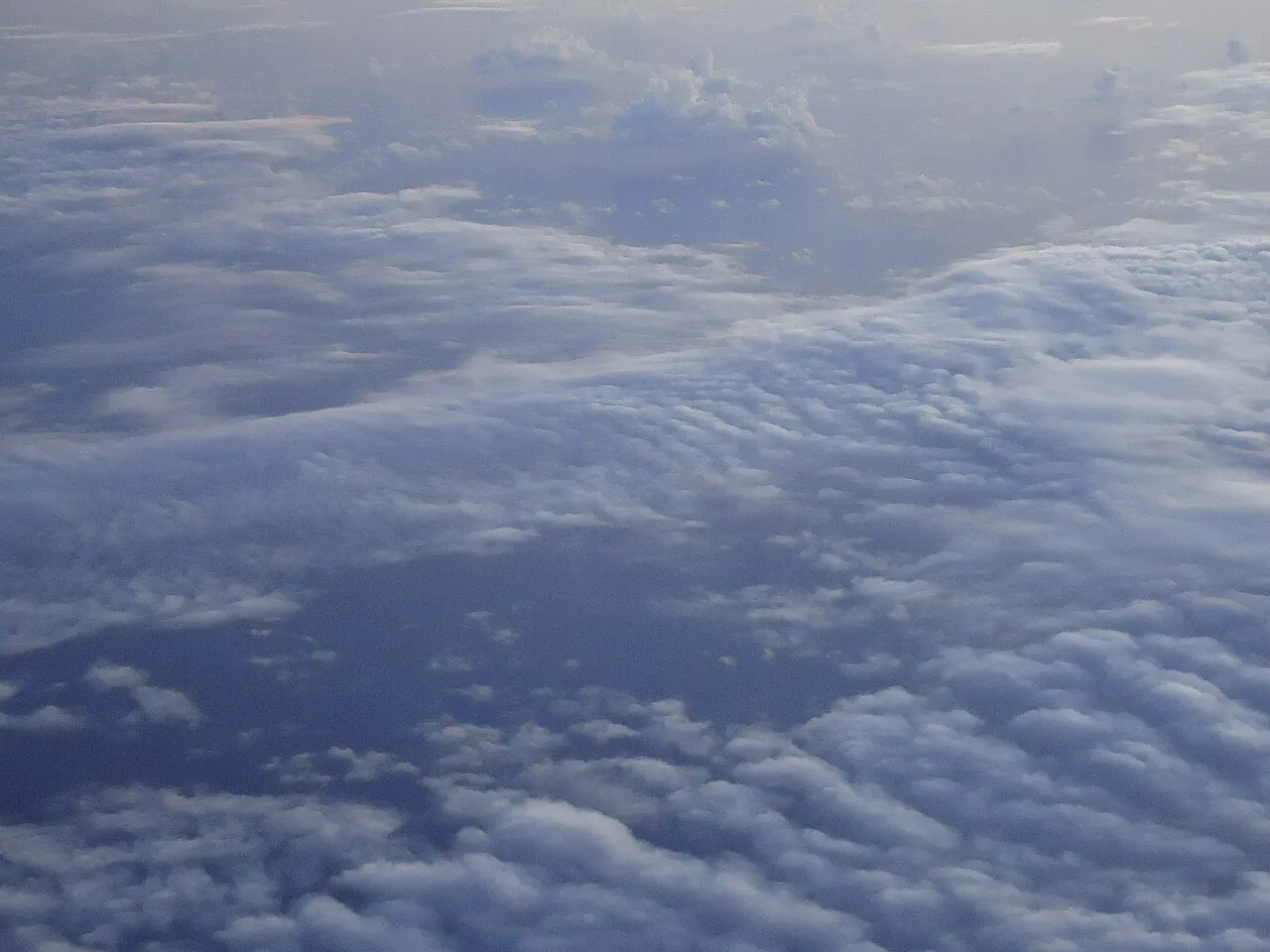 stratocumulus clouds over ocean