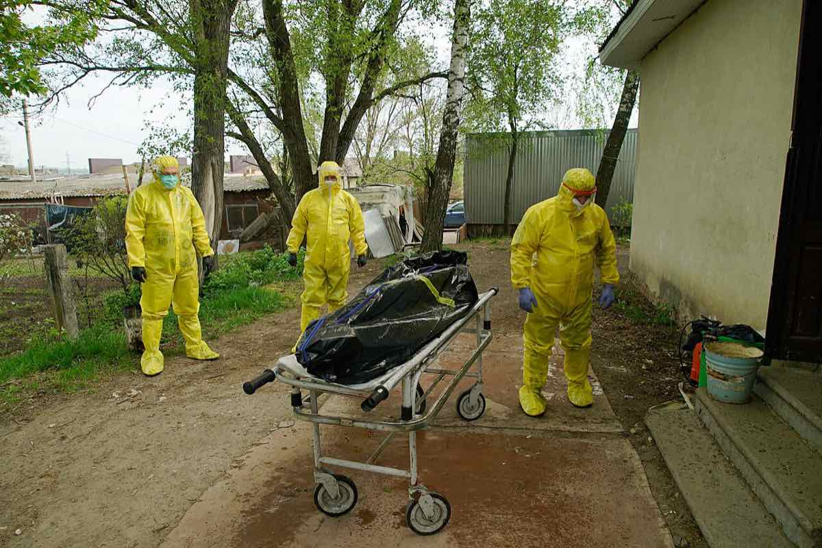 medical workers protective suits