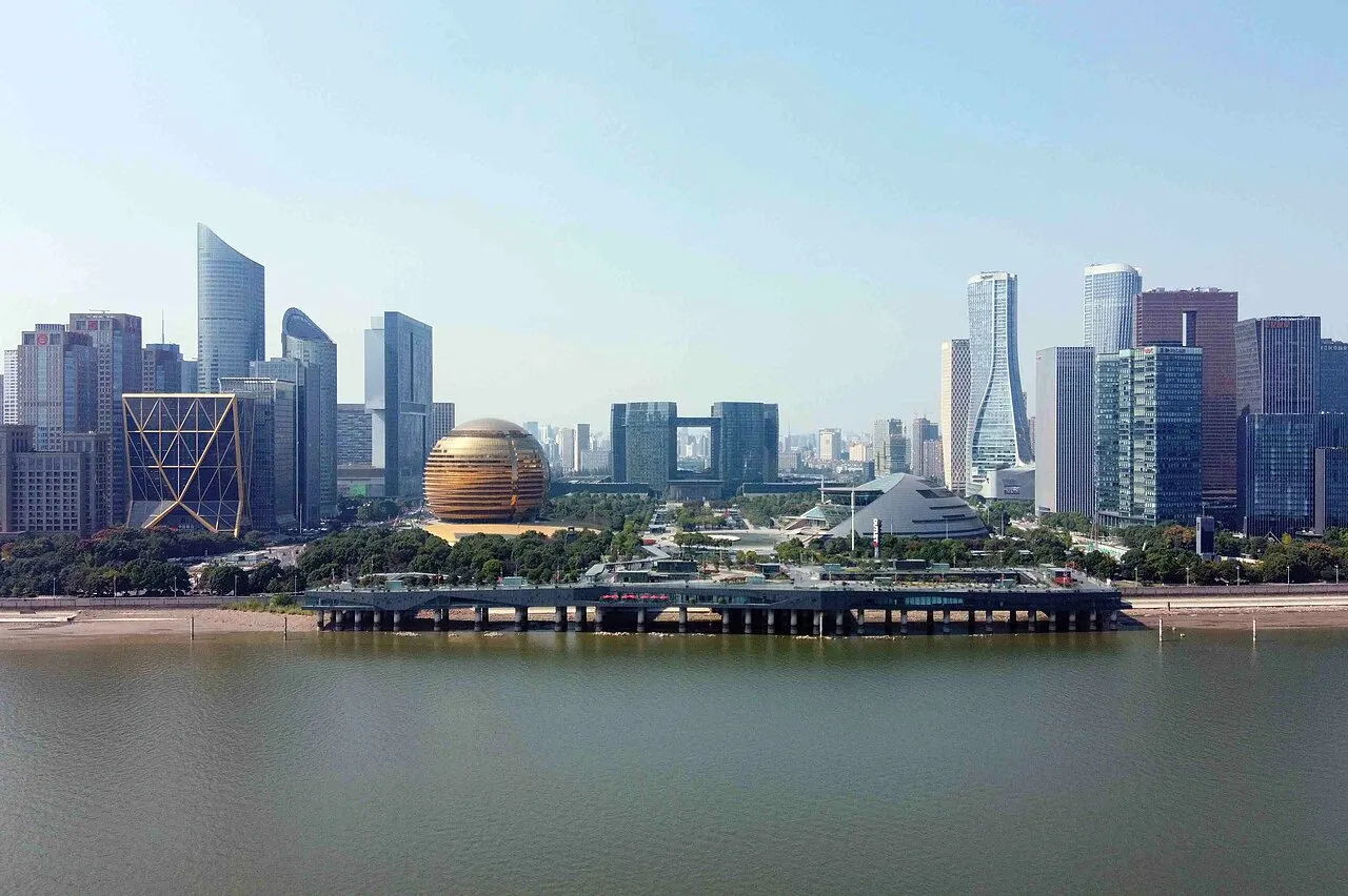 Hangzhou China skyline