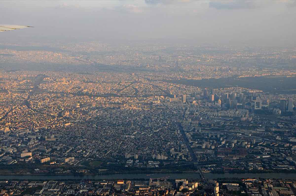 Paris aerial view