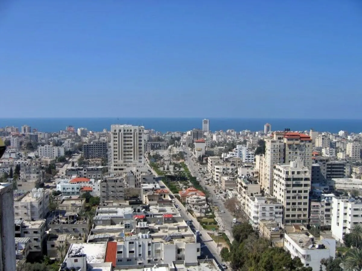 Gaza City aerial view