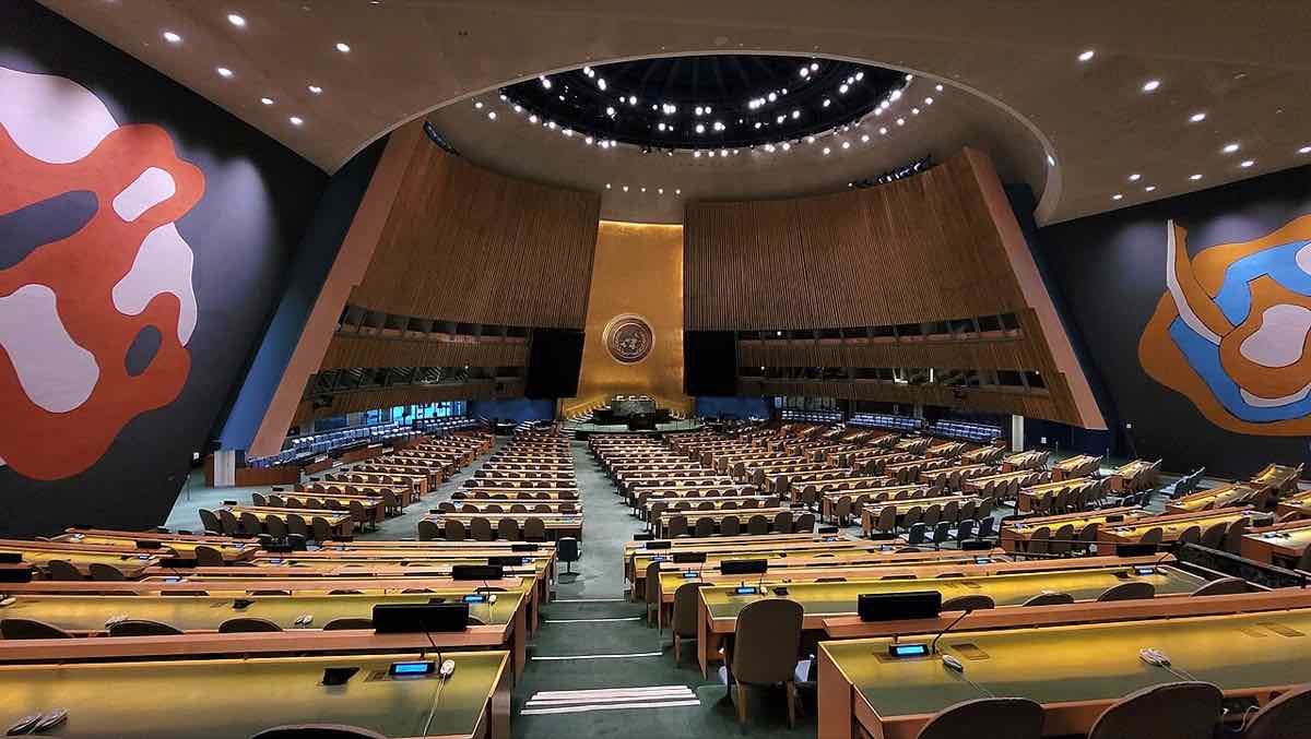 Sala Adunării Generale ONU (2024) — foto ilustrativă