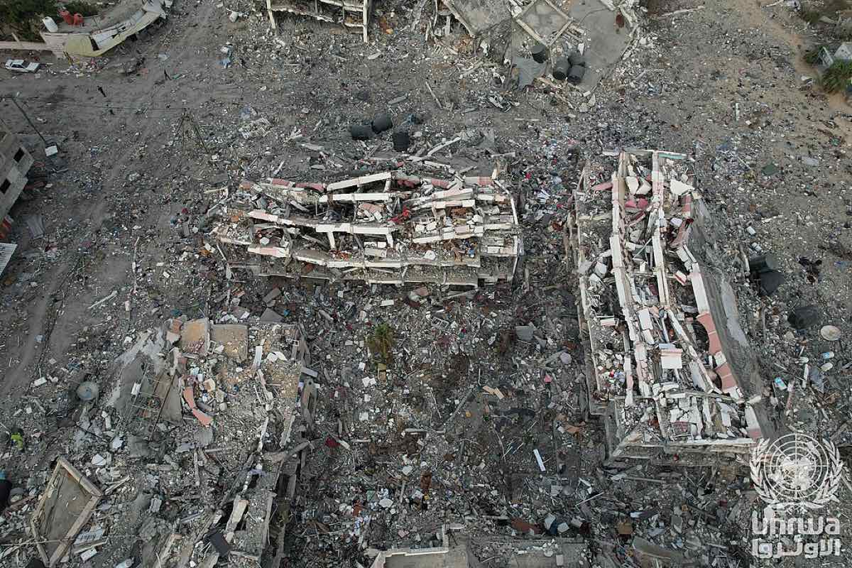 Gaza Strip damaged buildings