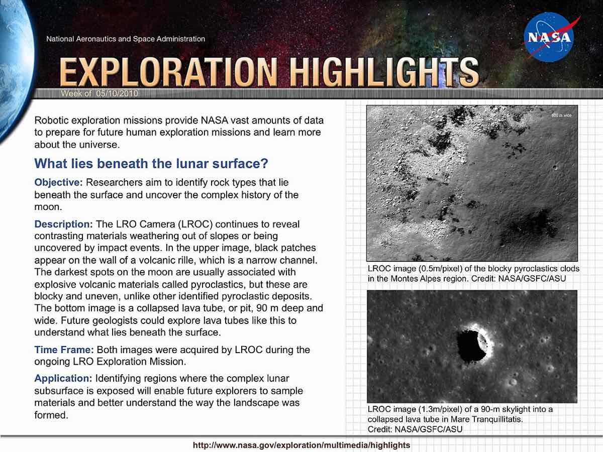 Lunar Reconnaissance Orbiter Camera moon surface