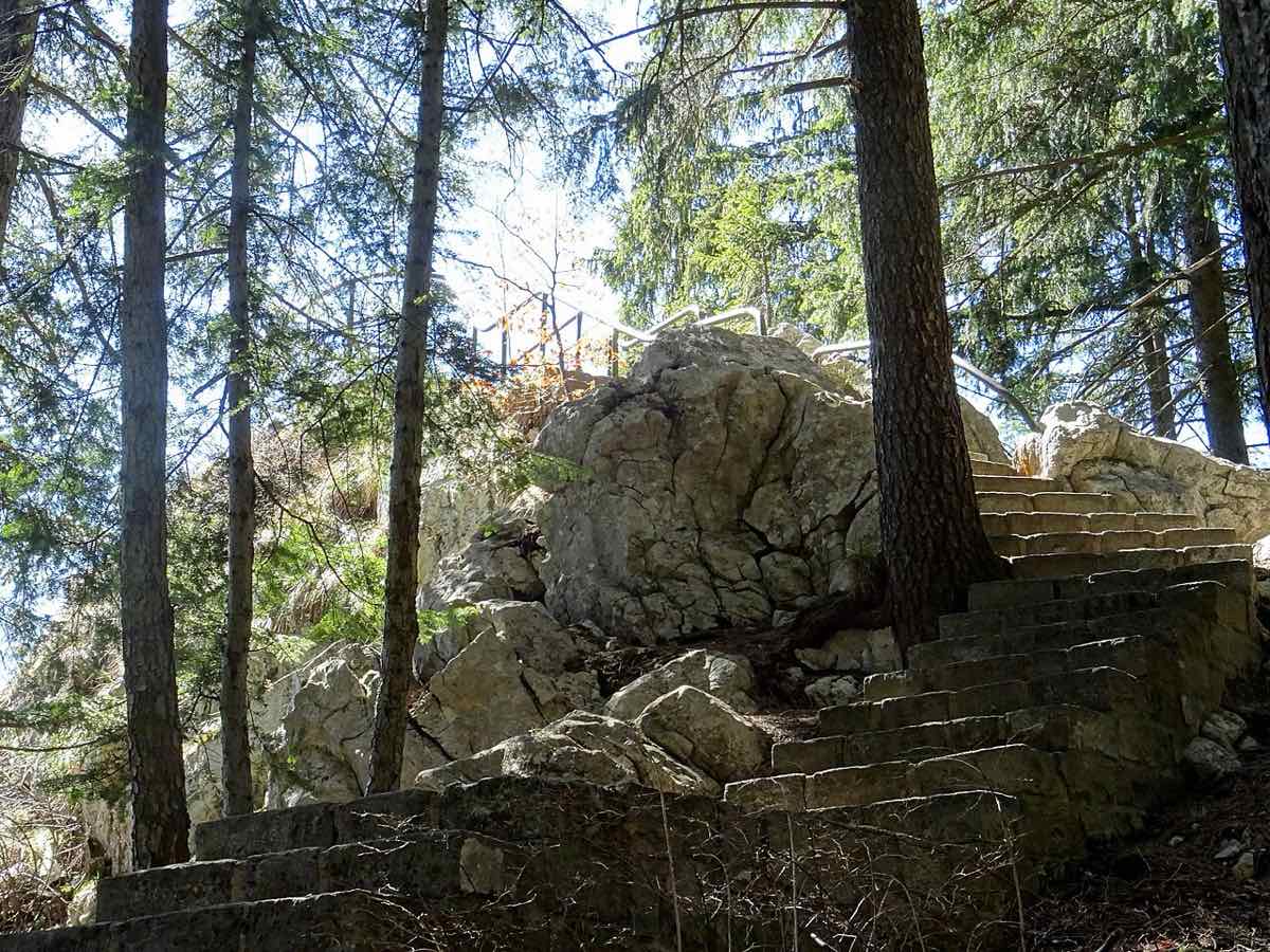 Bucegi Mountains rock cliffs Romania