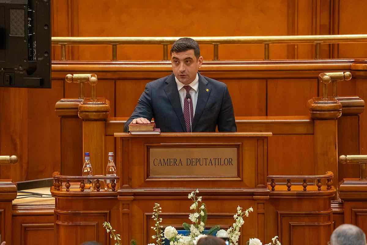 George Simion la tribuna Camerei Deputaților