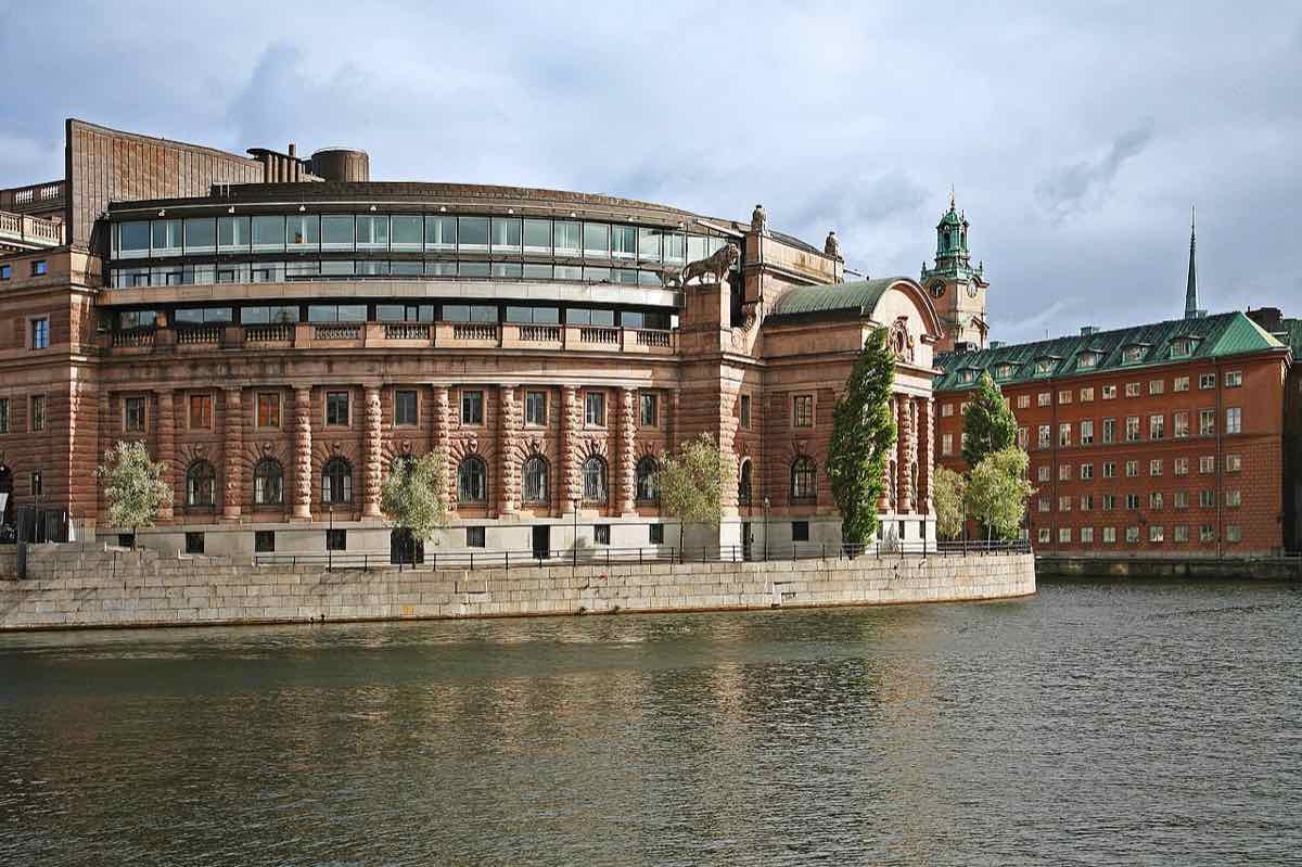 Riksdag Swedish parliament building Stockholm