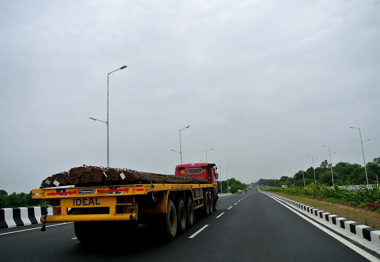truck on highway road