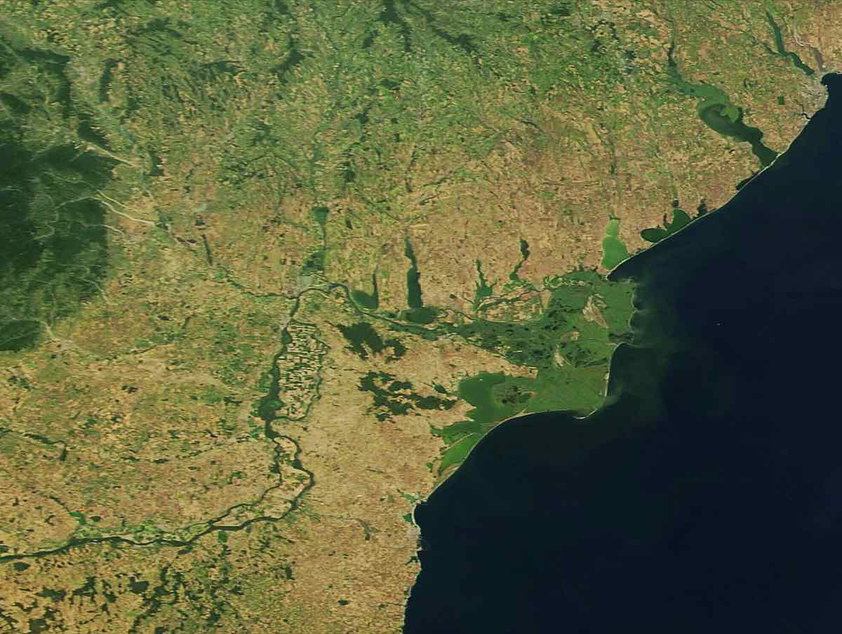 Tulcea Romania Danube river border